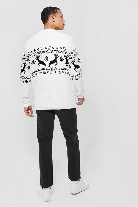 Tall Weihnachtspullover mit Rentieren