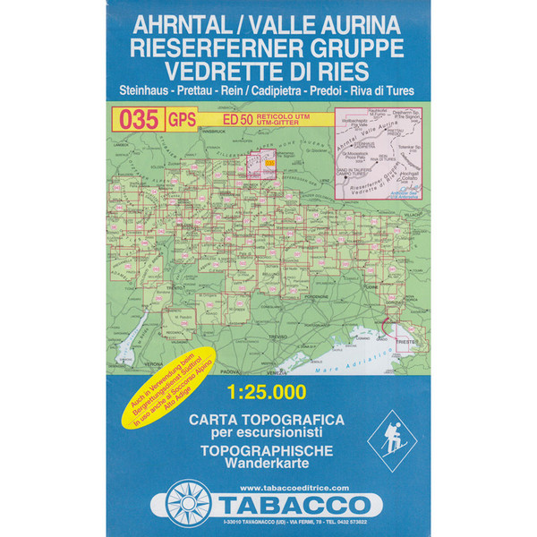 TABACCO 035 AHRNTAL - Wanderkarte