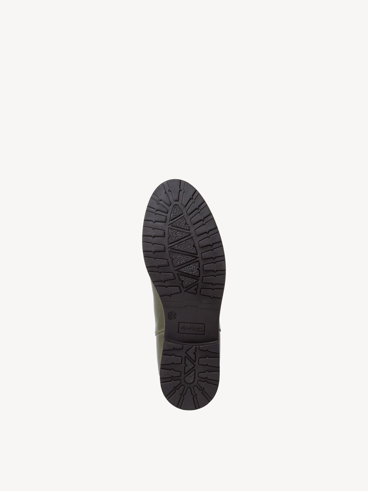 Bottine Chelsea en cuir - kaki