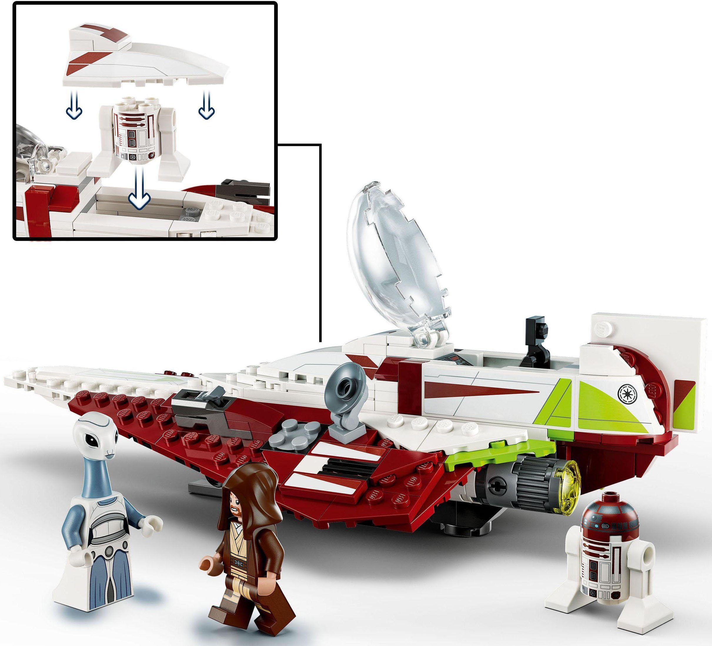 LEGO® Konstruktionsspielsteine Obi-Wan Kenobis Jedi Starfighter™ (75333), LEGO® Star Wars, (282 St), Made in Europe