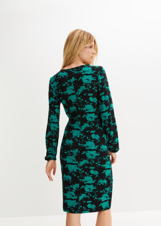 Kleid in Wickeloptik