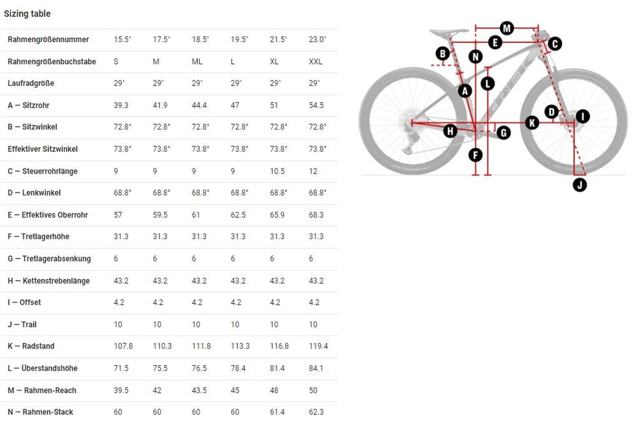 Trek Procaliber 9.6 - 2023 - 29 Zoll - Diamant