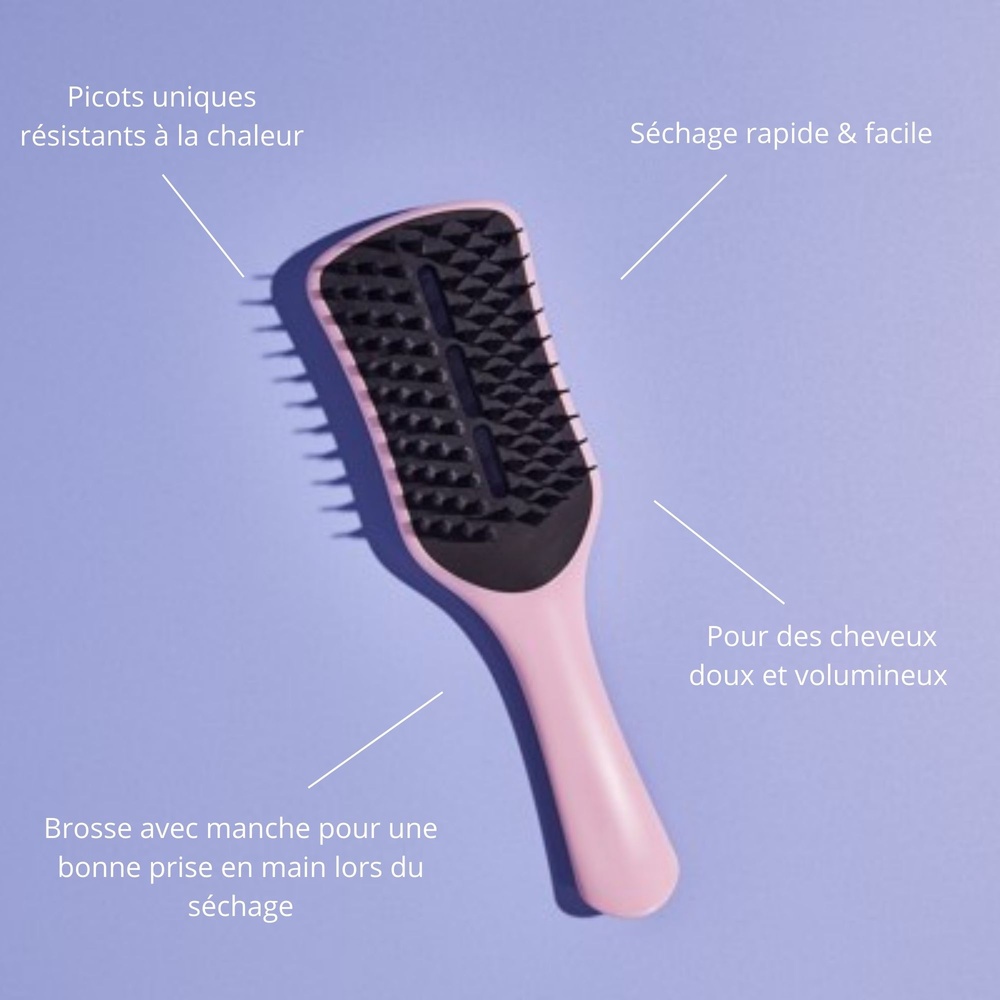 Tangle teezer Easy Dry & Go Vented Hairbrush, TickledPink Brosse à cheveux pour le séchage