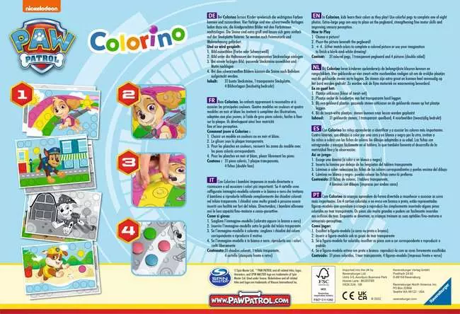 Paw Patrol Colorino - Kinderspiel ab 2 Jahren
