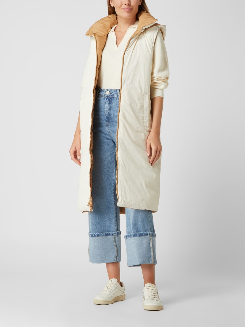 Steppweste mit Wendefunktion in camel