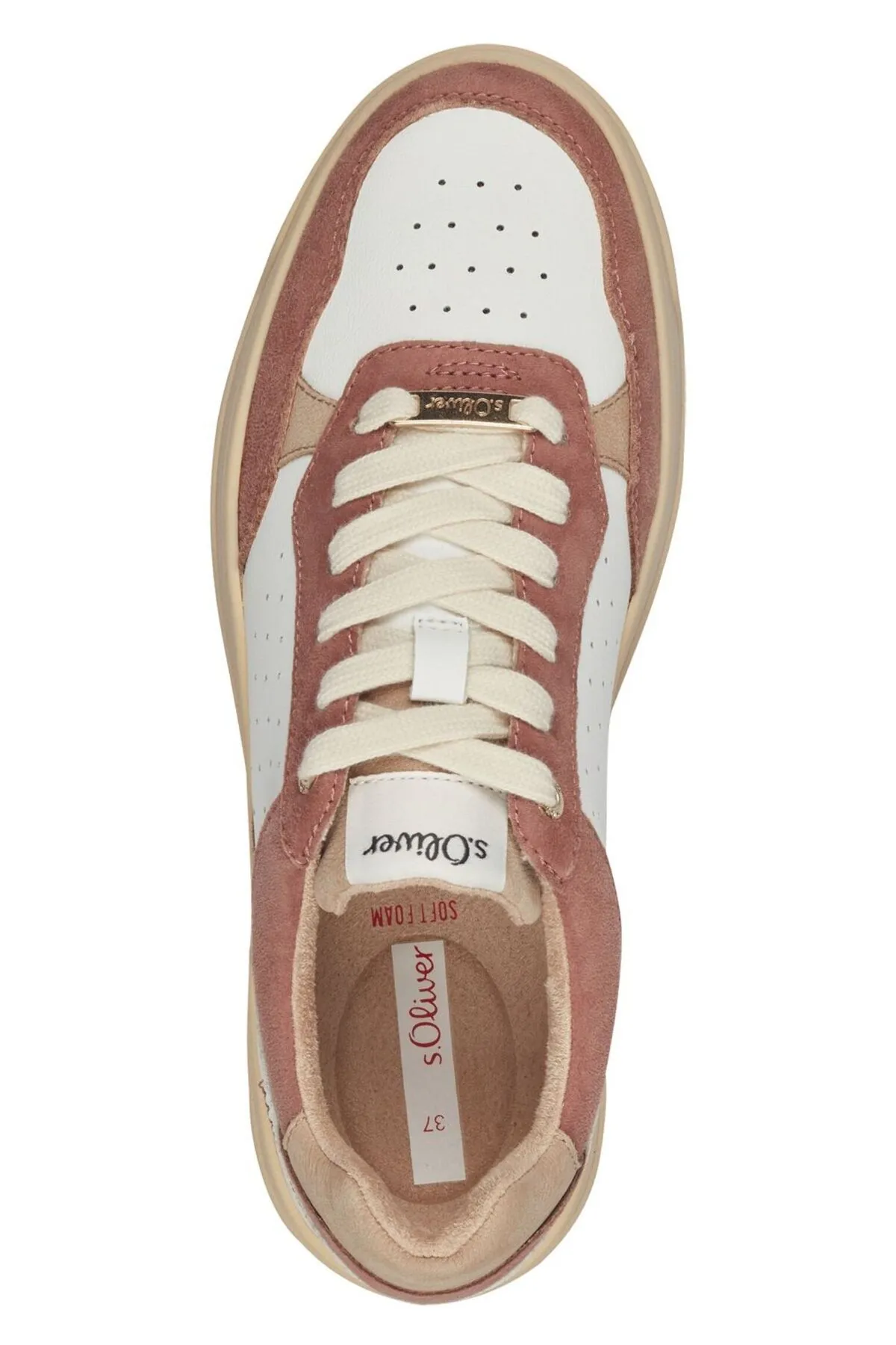 s.Oliver  Sneaker - Rosa - Flacher Absatz