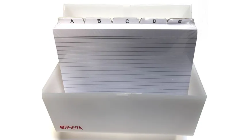RHEITA Karteikasten mit Register A-Z A5 Frosty