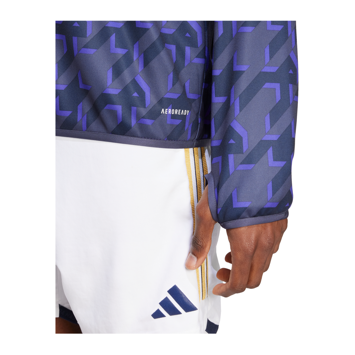 adidas Real Madrid Prematch Warmtop 2023/2024 Blau
