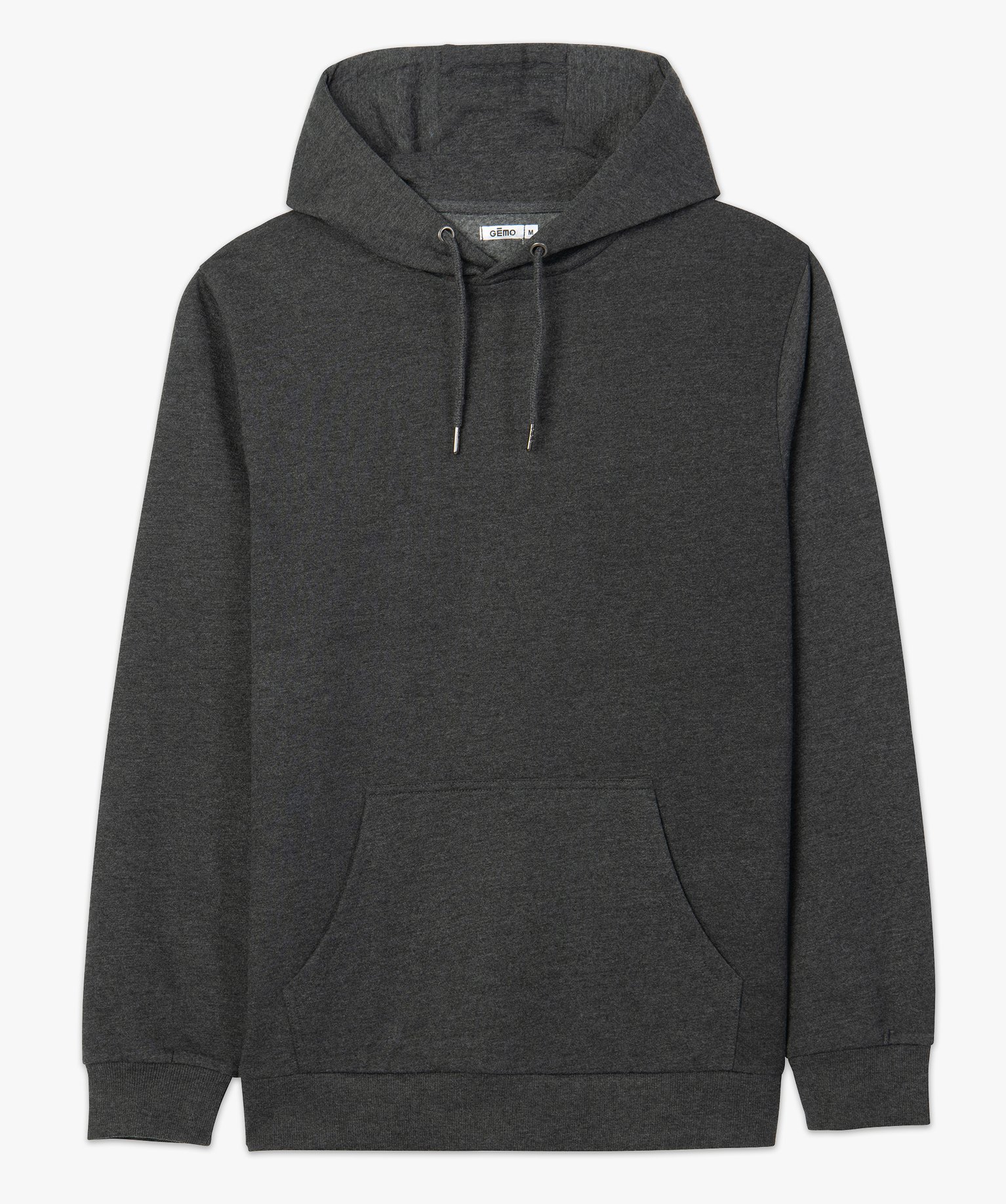 Sweat homme à capuche avec poche kangourou gris fonce | GEMO