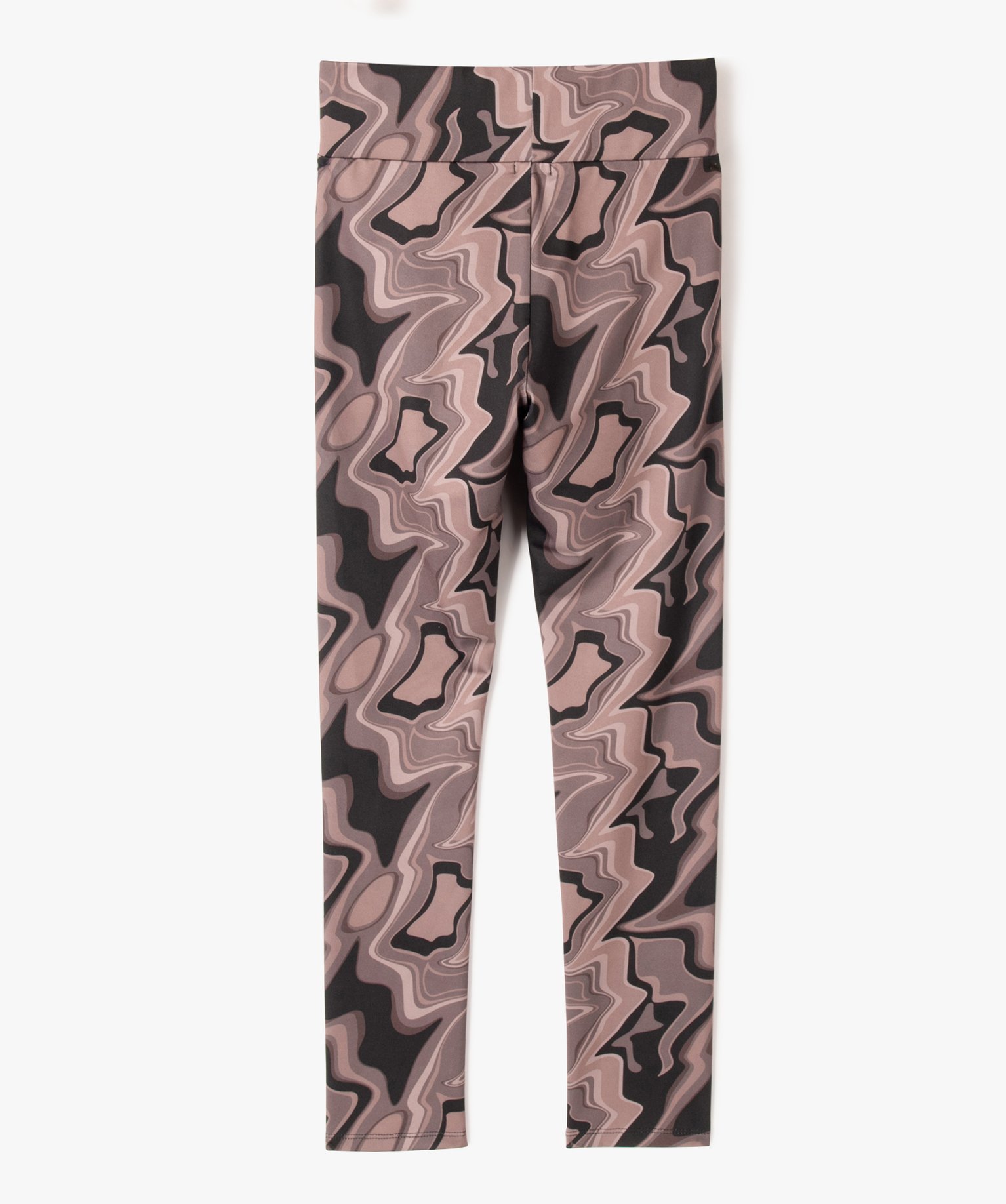 Leggings de sport imprimé avec large ceinture fille imprime | GEMO