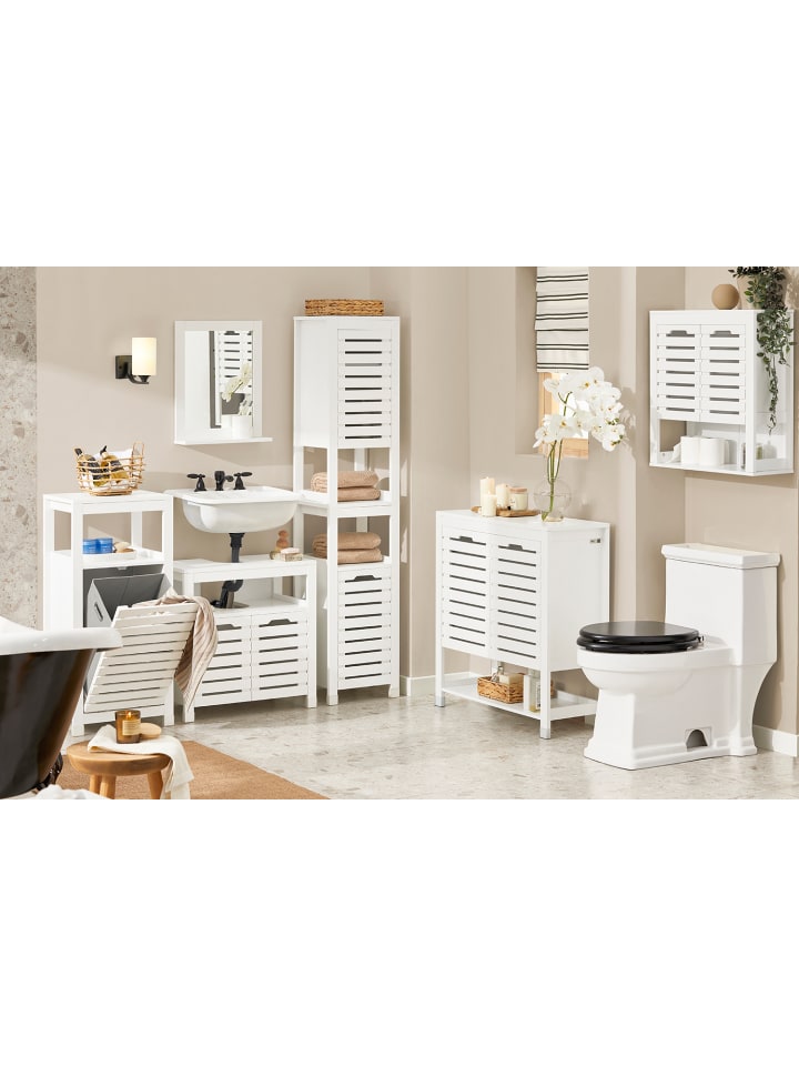 SoBuy Wäscheschrank in Weiß - (B)42 x (H)90 x (T)30cm günstig kaufen onesize