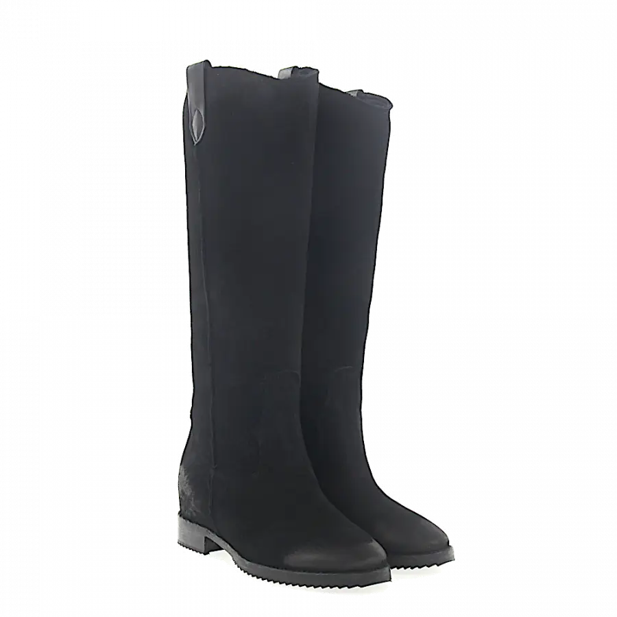 ROSS B. - Stiefel 1407 Veloursleder - schwarz
