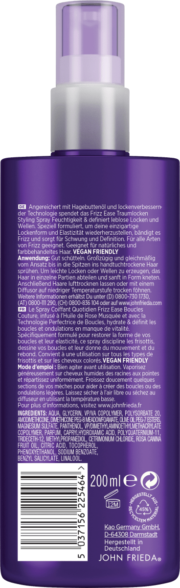 Leave-In Spray Frizz Ease Traumlocken, 200 ml