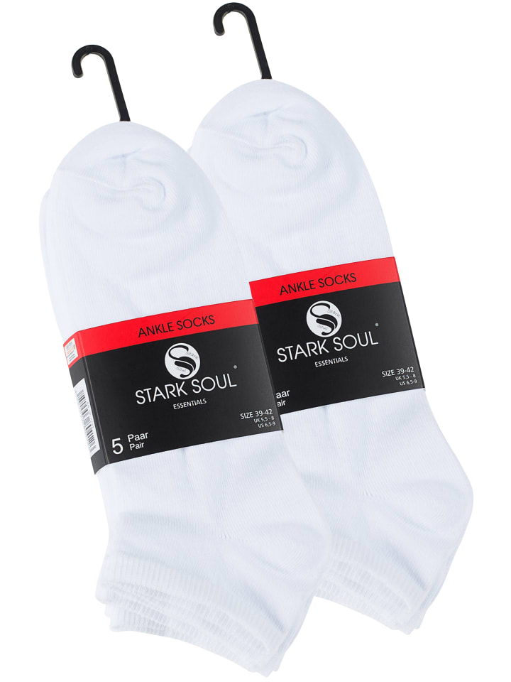 Stark Soul® Essentials Sneaker-Socken 10 Paar in weiß günstig kaufen