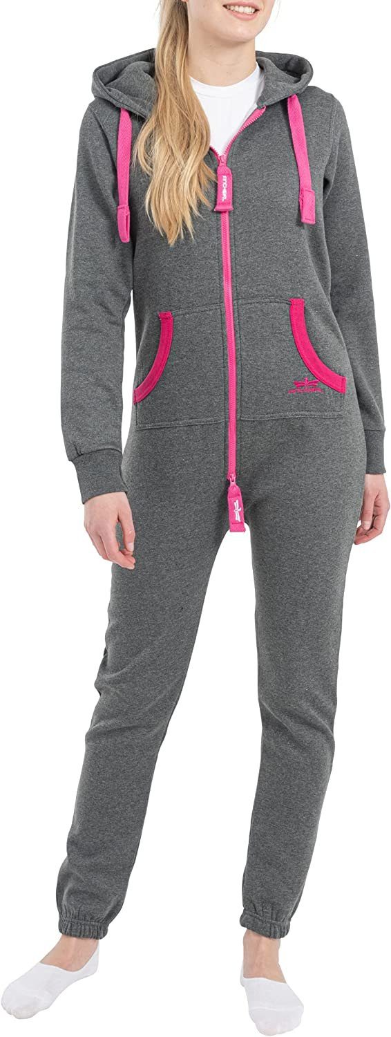 Finchgirl Jumpsuit FG18R Damen Jumpsuit Jogger Jogging Anzug Trainingsanzug Overall