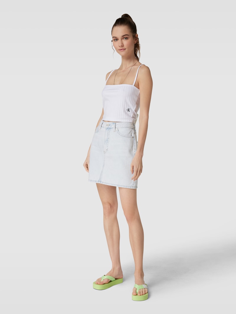 Zehentrenner mit Label-Details Modell 'FLATFORM' in hellgrün