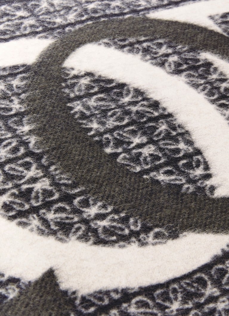 LOEWE  Love sjaal in kasjmierblend met logo 180 x 30 cm