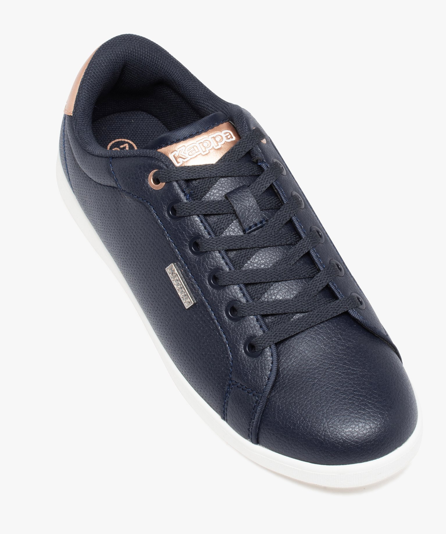 Baskets femme unies avec microperforations – Kappa Lena marine | GEMO