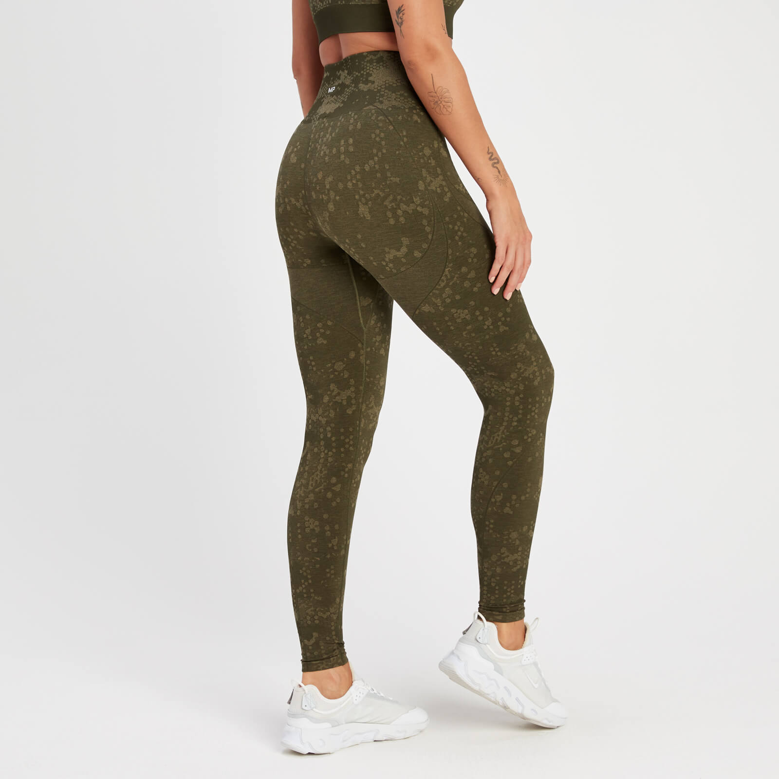 Legging à motif sans coutures MP Adapt pour femmes – Vert olive