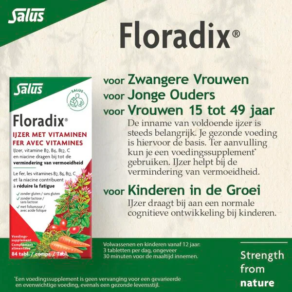 Tabletki żelaza Salus Floradix 84 sztuki