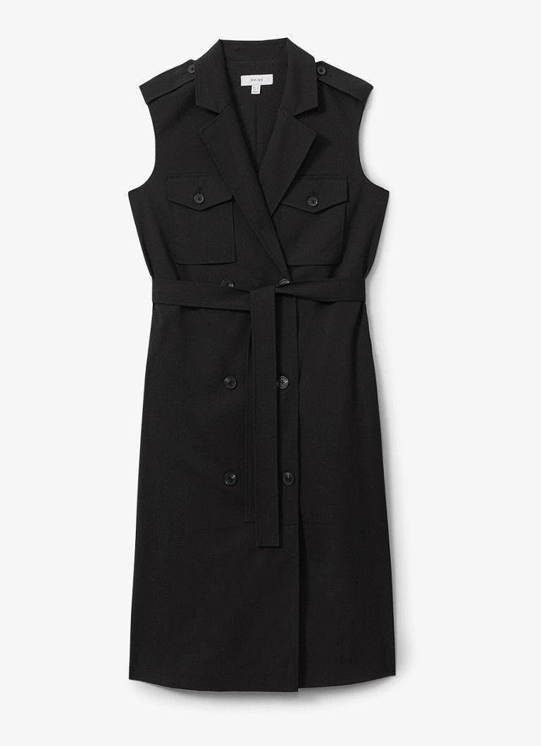Robe midi croisée Reiss Kimora en mélange de laine