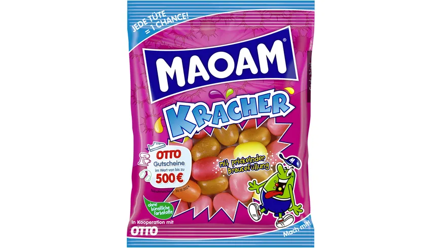 Maoam Suessware Kaubonbon-Dragees Kracher 200 g