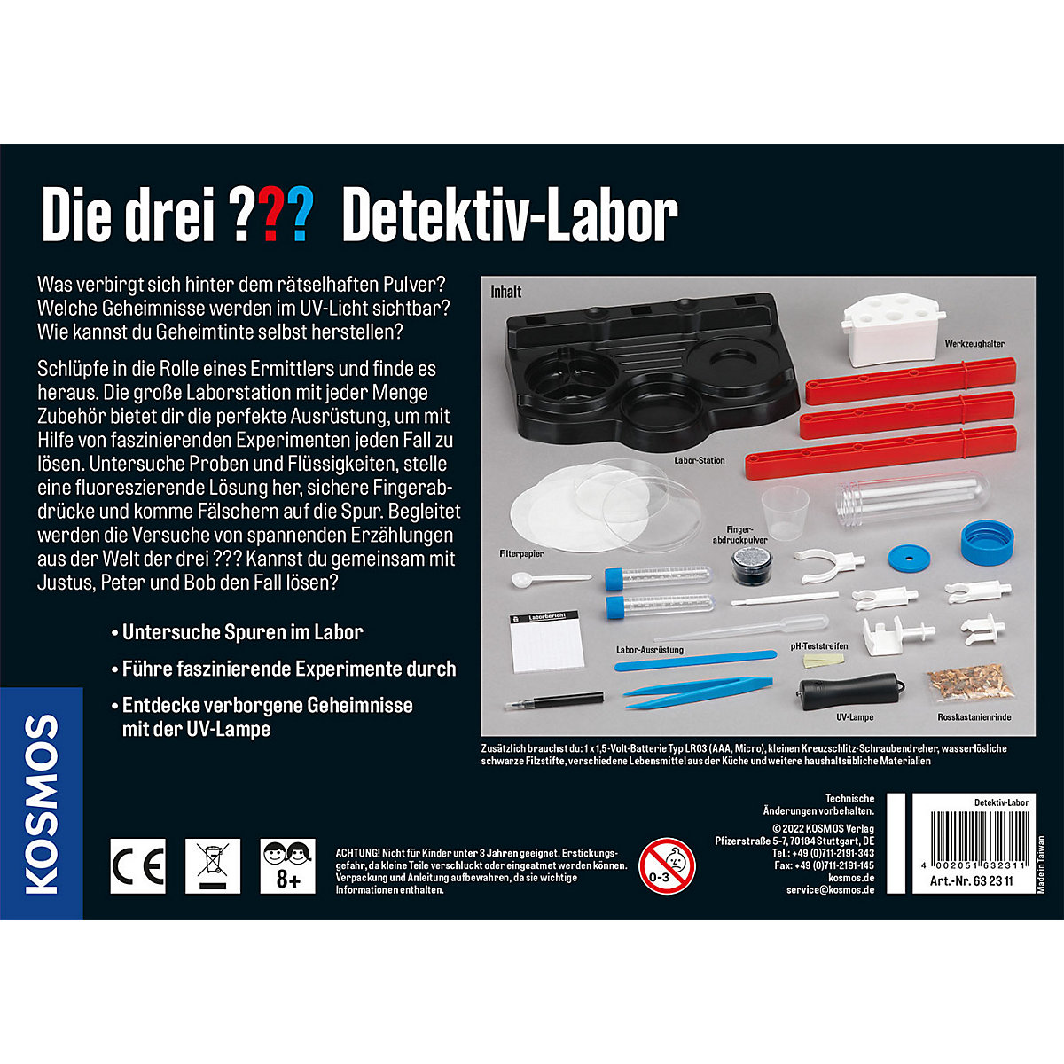 Die drei  Detektiv-Labor
