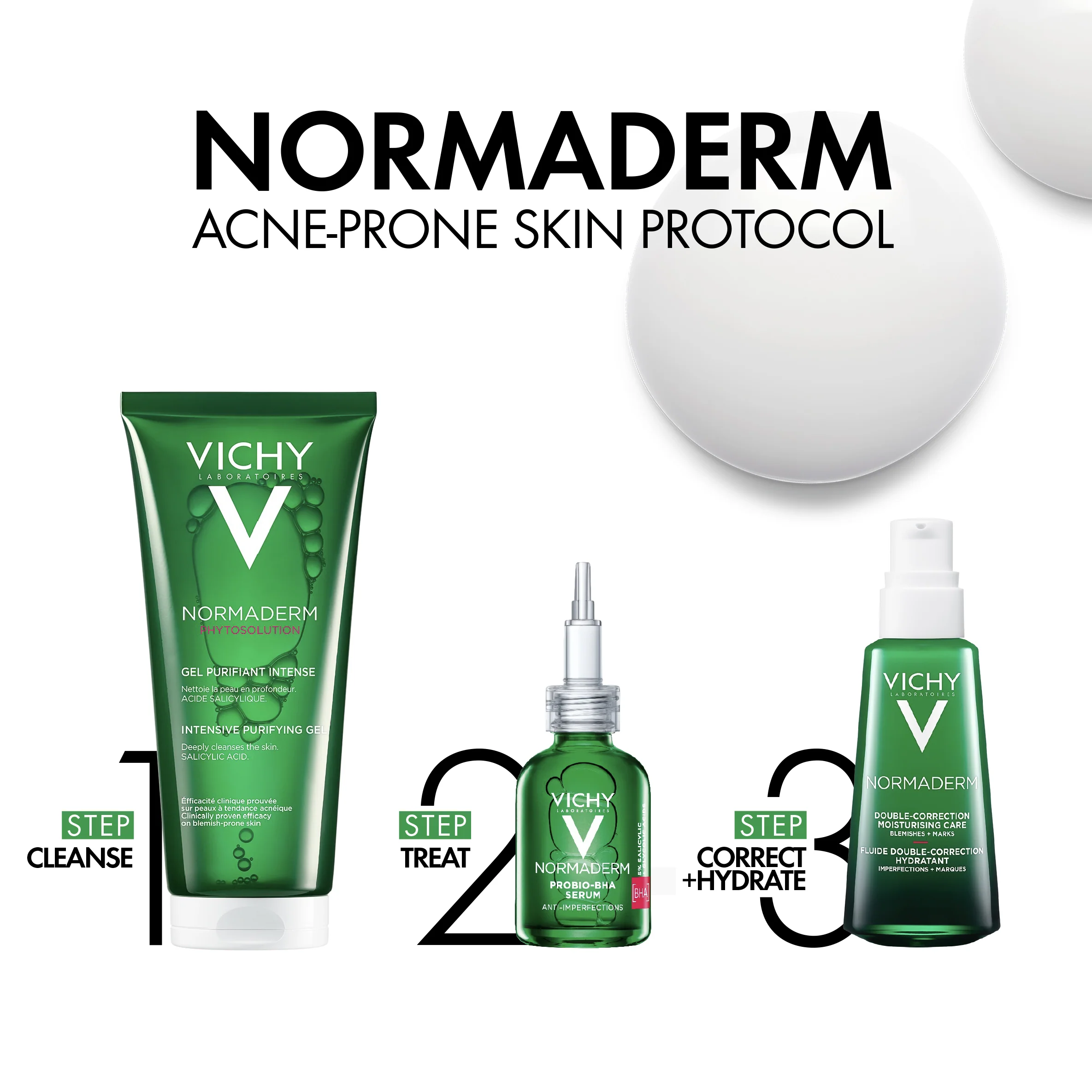 Tratamiento hidratante de doble acción Normaderm - Sérum facial antiimperfecciones