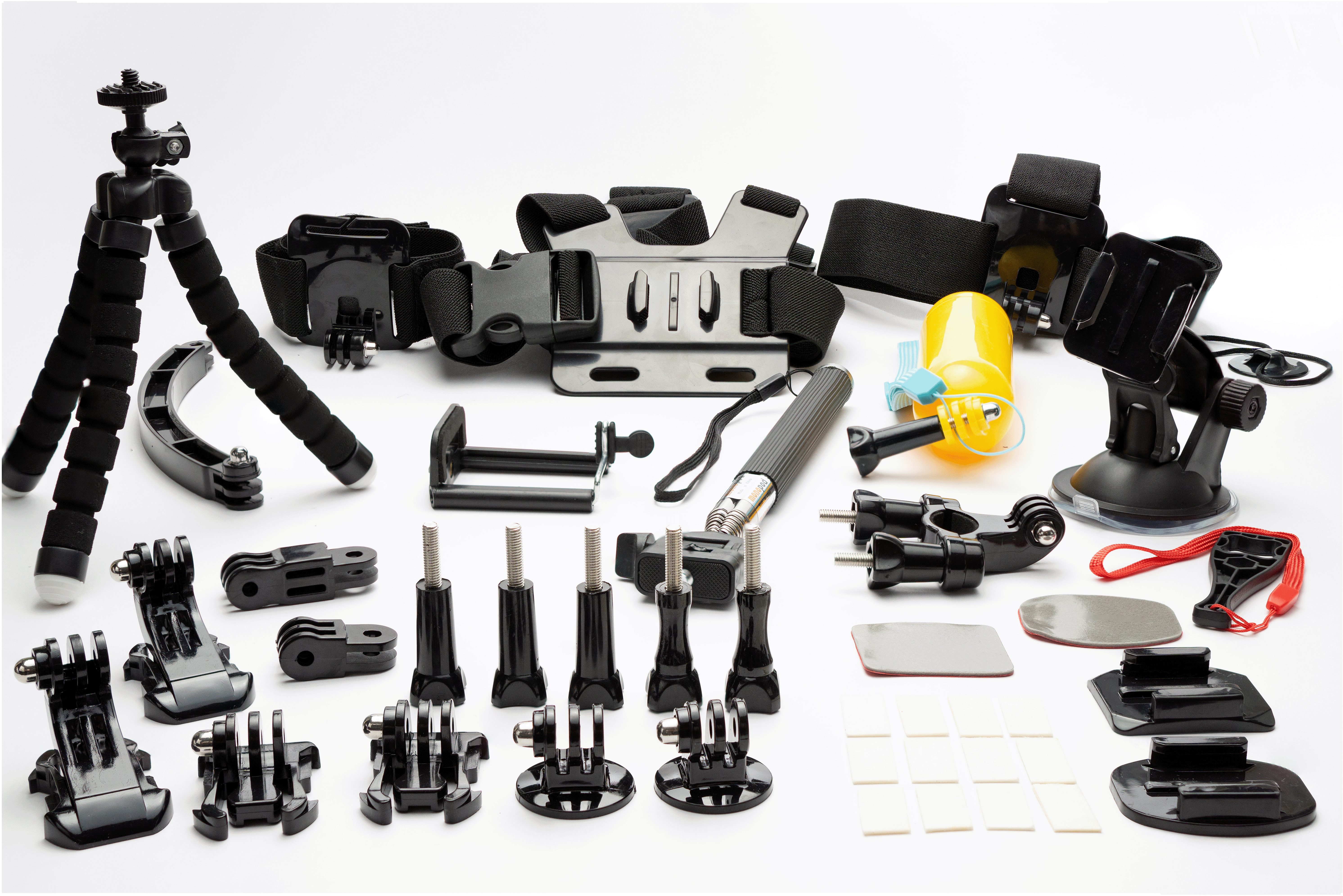 WebDigital Kamerazubehör-Set 50 in 1 Action Kamera Zubehör Set, kompatibel mit Gopro und mehr, (50 tlg)