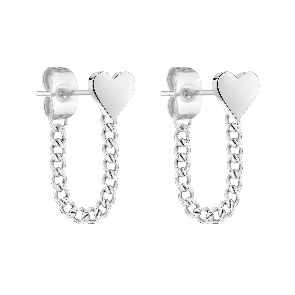 Tamaris Boucles d'oreilles à fermoir à poussette Acier inoxydable Boucles d'oreilles