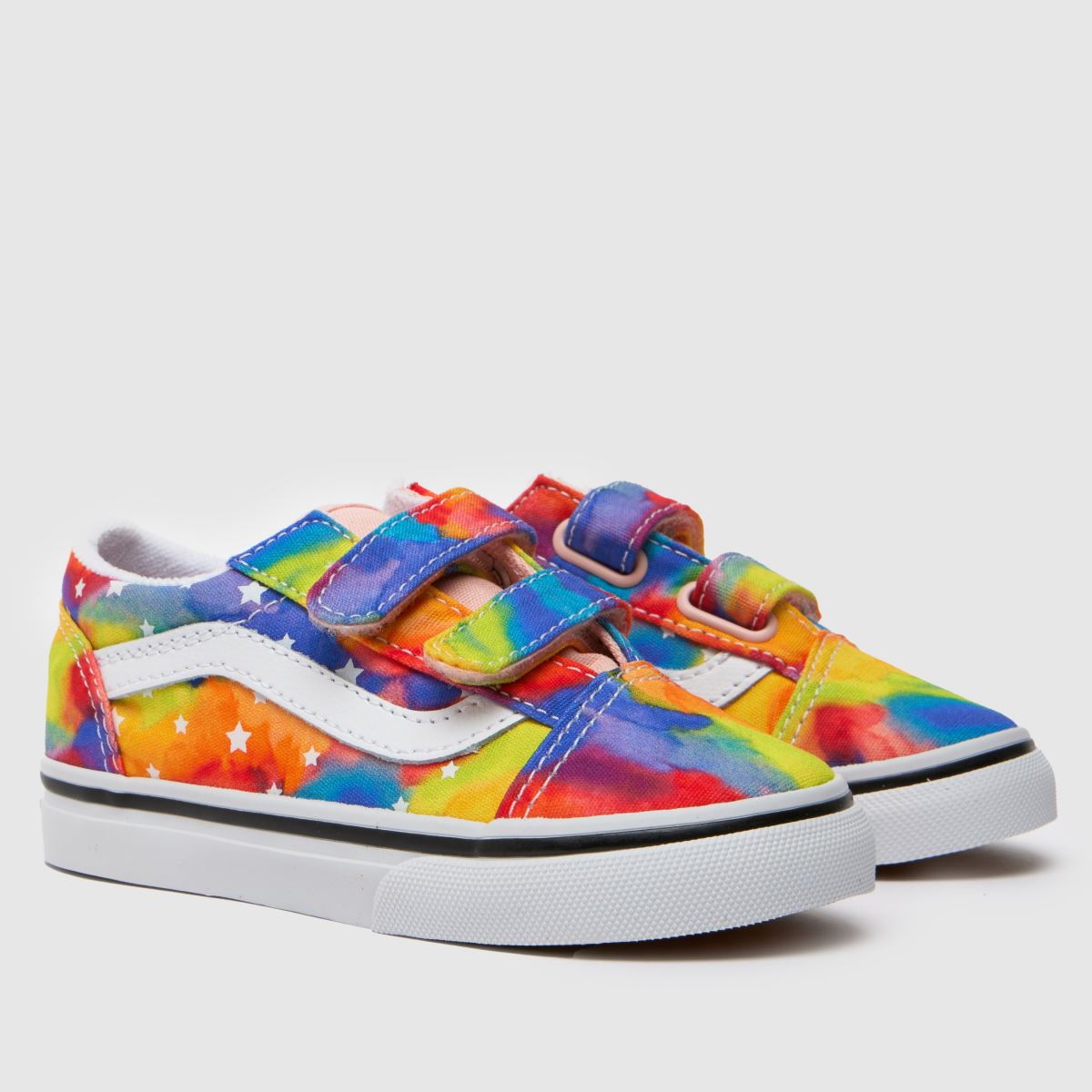 Vans multifärgade Old Skool v Rainbow-sneakers för småbarn