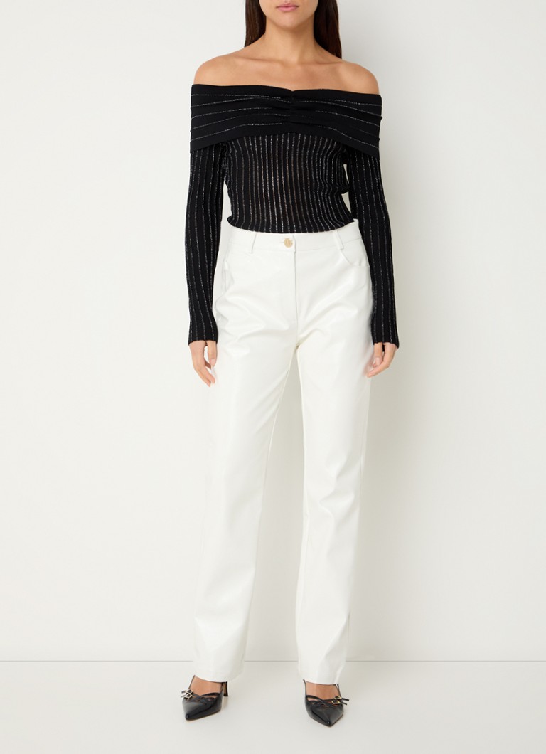 NIKKIE Fae off-shoulder top with lurex