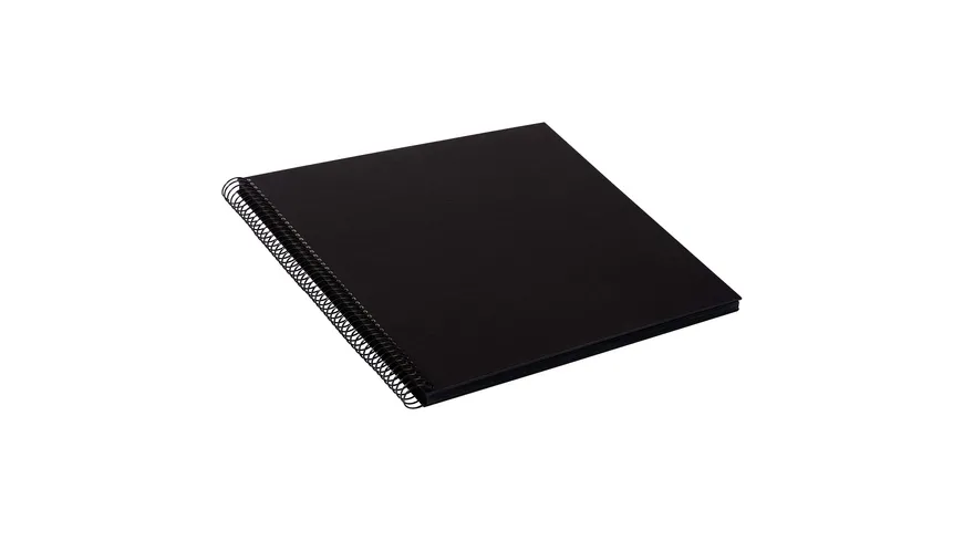 goldbuch Spiralalbum Bella Vista schwarz mit schwarzen Seiten, 30x34 cm