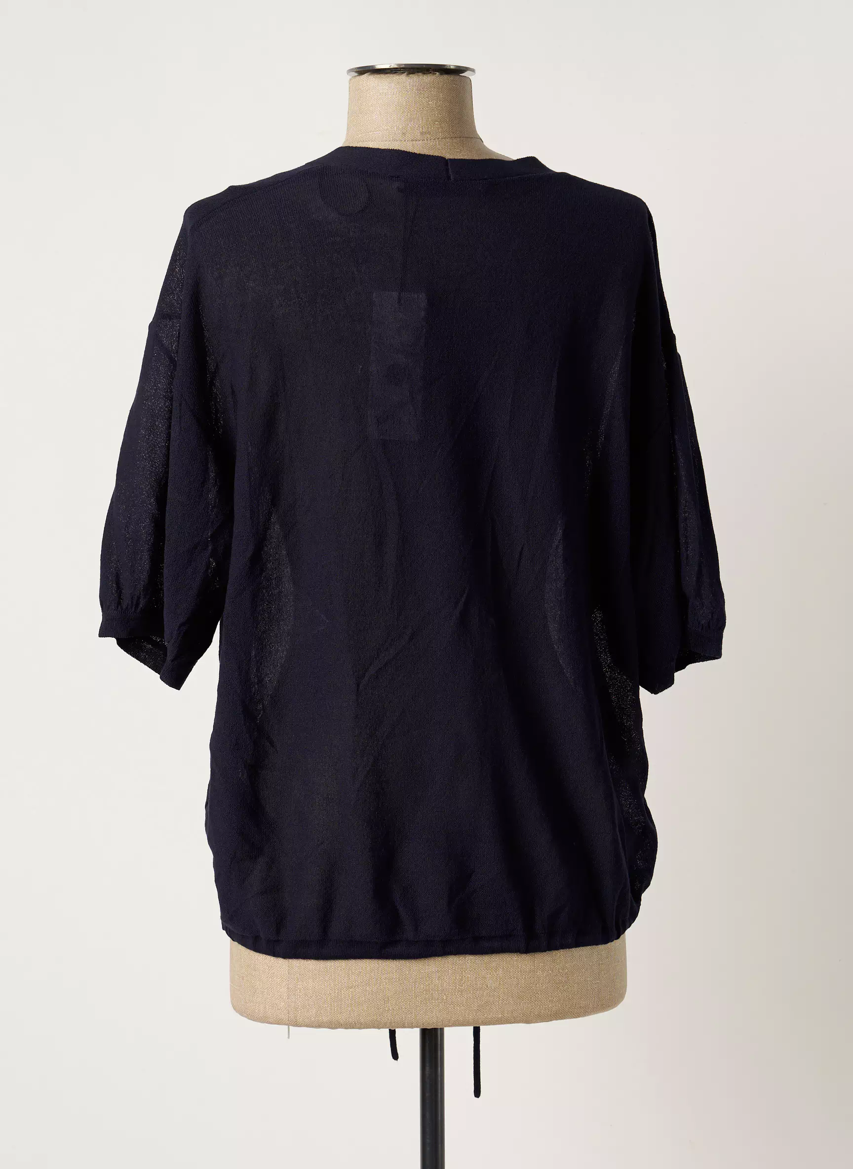 Oui Gilets Manches Courtes Femme couleur bleu