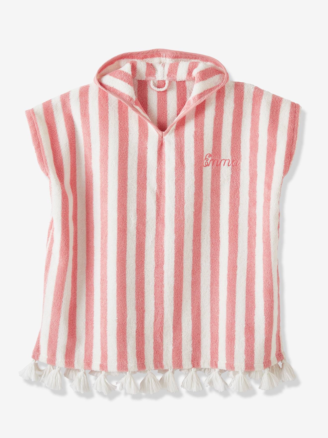 Vertbaudet Kinder Bade-Poncho, personalisierbar - grün