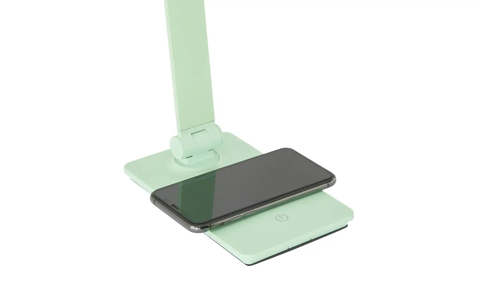 KHG LED-Tischleuchte, grün mit Qi-Charger
