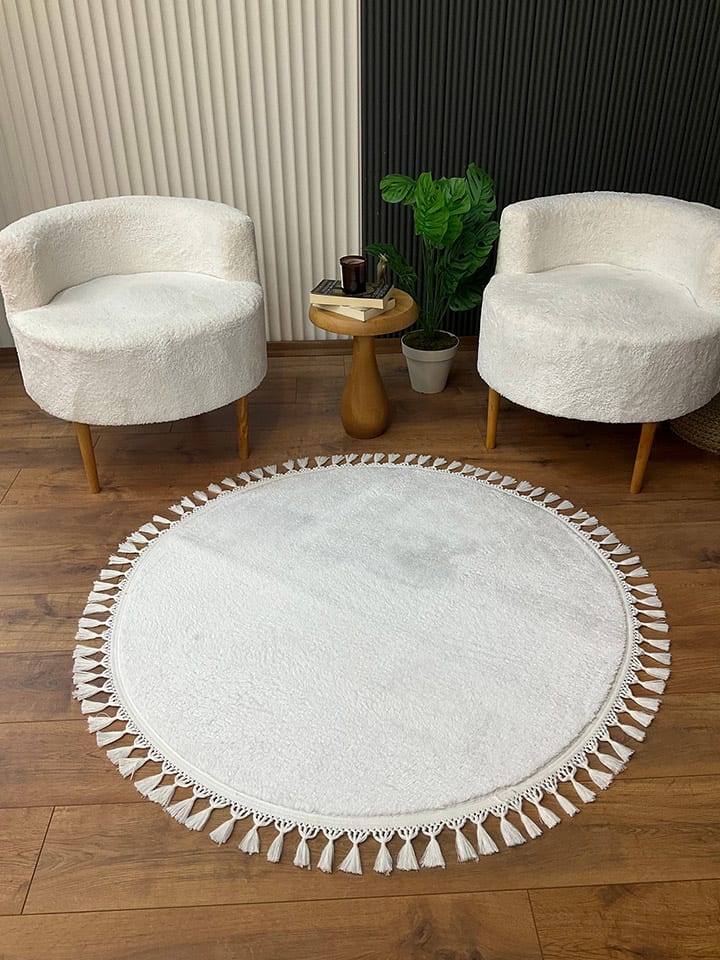 Mioli Hochflor-Teppich in Weiß günstig kaufen