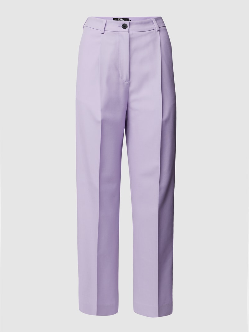 Hose mit Bundfalten in lavendel