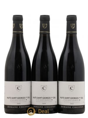 Nuits Saint-Georges 1er Cru Les Saint-Georges Chicotot  2018 - Lot de 3 Bouteilles