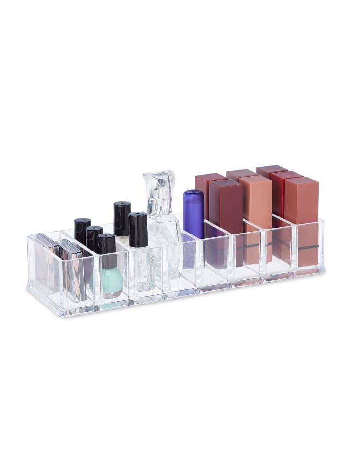 relaxdays Make Up Organizer in Transparent - (B)25,5 x (H)5 x (T)9 cm günstig kaufen onesize