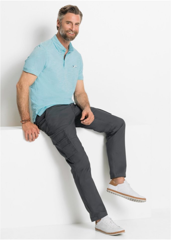 Cargohose mit Teflonausrüstung, Straight