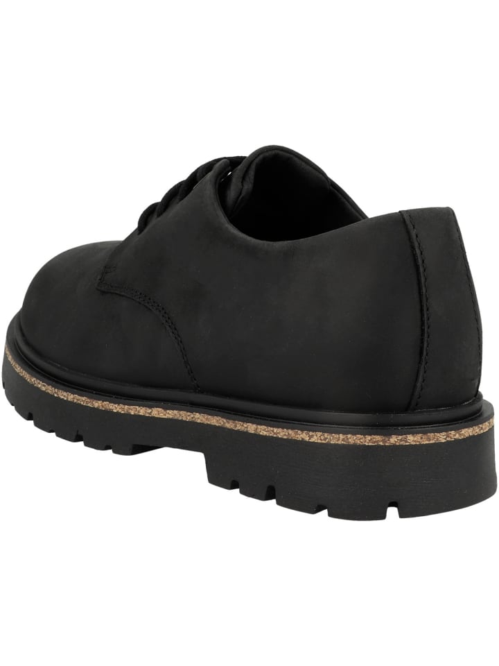 Birkenstock Schnürschuhe Highwood Lace Low geöltes Leder in schwarz günstig kaufen