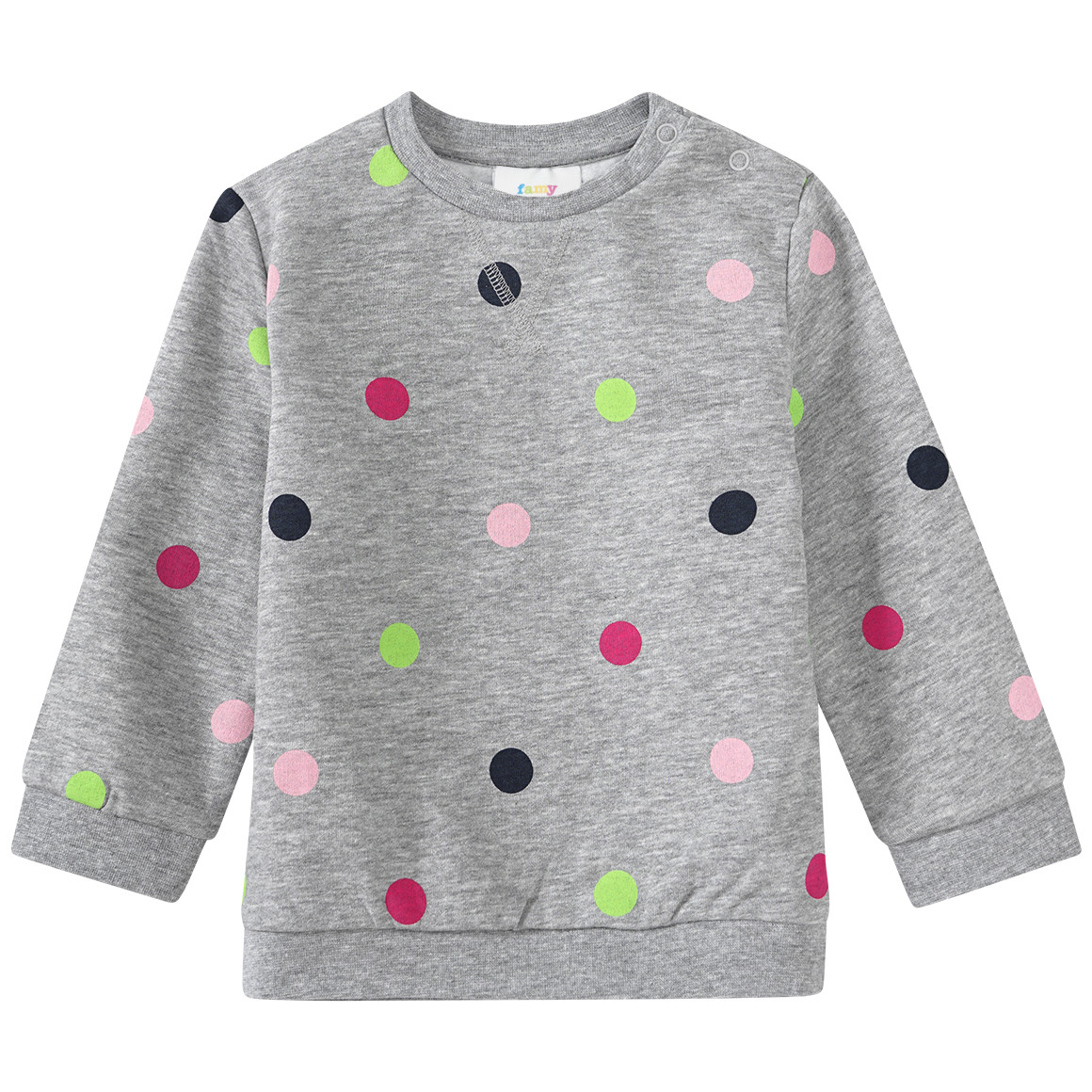 Baby Sweatshirt mit bunten Pünktchen