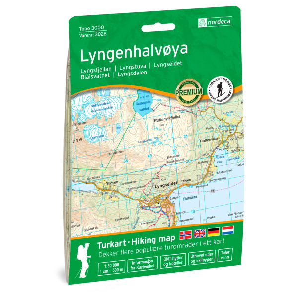 Nordeca - Lyngenhalvoya - Wanderkarte