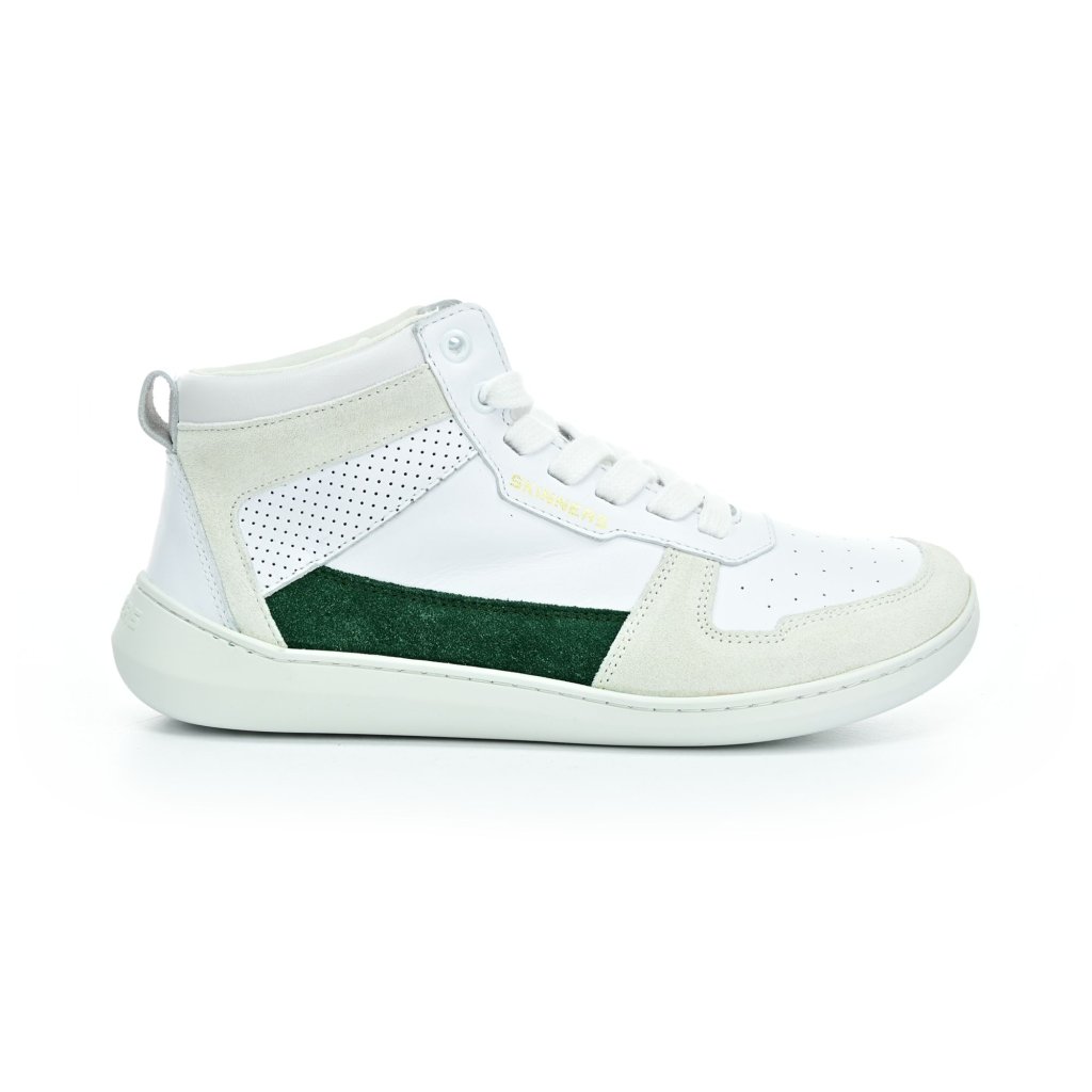 Skinners Oldschooler High Top Green/White Barfußstiefeletten