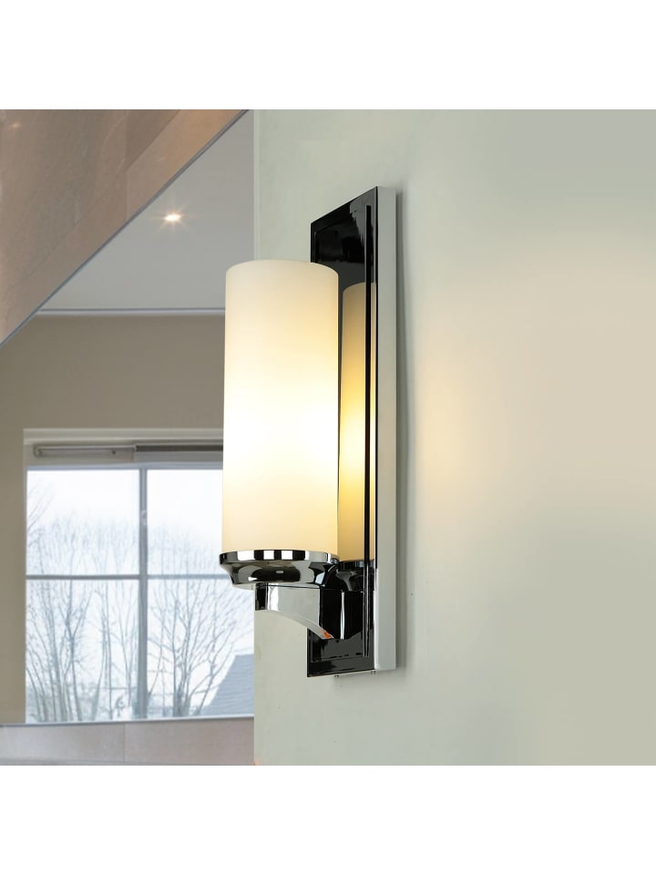 Licht-Erlebnisse Wandlampe EEK F in Chrom poliert Weiß günstig kaufen onesize