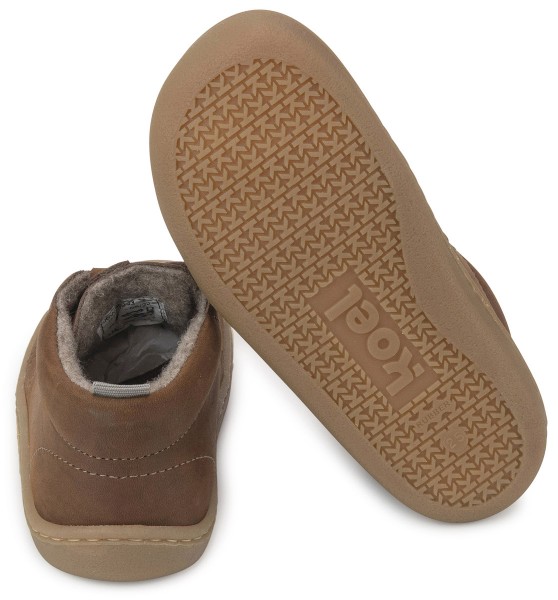 Koel classic ~ Ben MidCut Schnürschuh Wollfleece ~ Chocolate