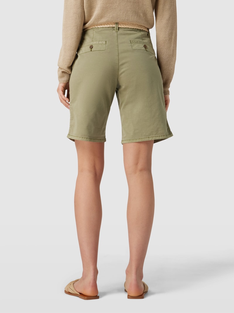 Shorts mit Gürtel in khaki