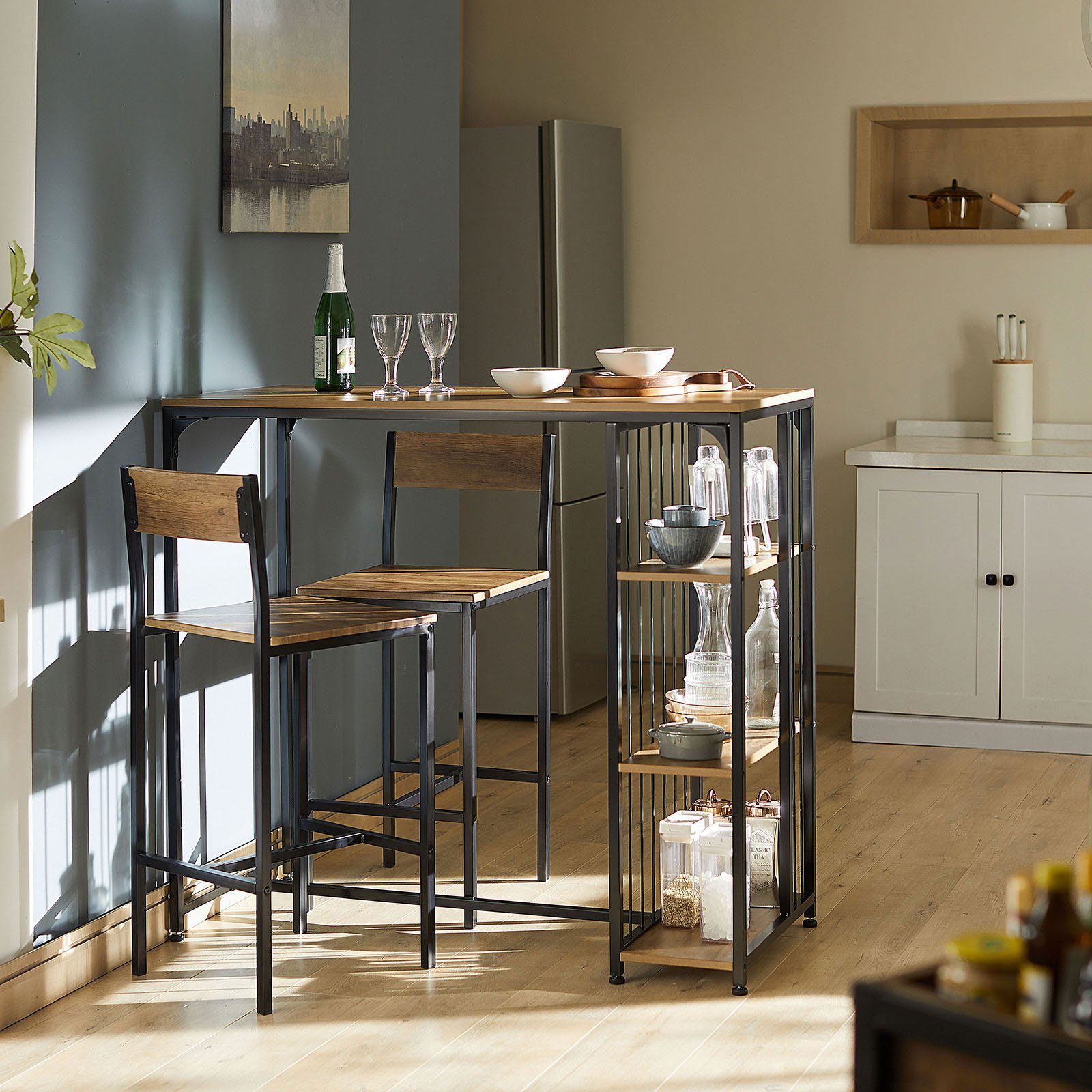 SoBuy Bartisch FWT84, Esstisch Balkontisch Küchentisch Bistrotisch Stehtisch Balkontisch