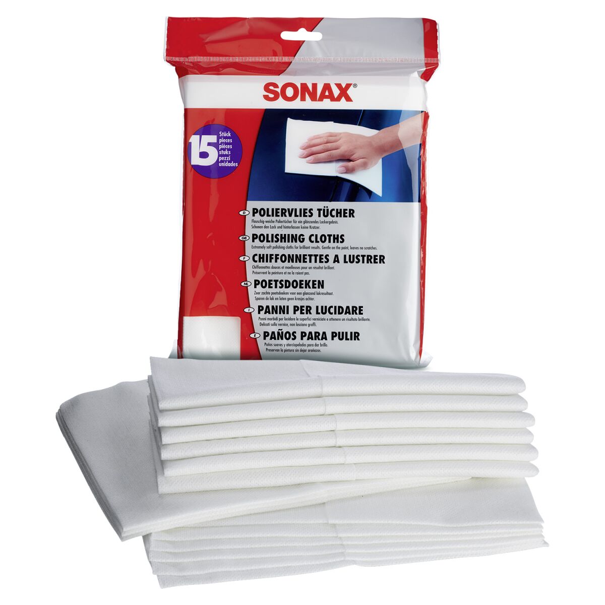 SONAX PolierVliesTücher 15 St.